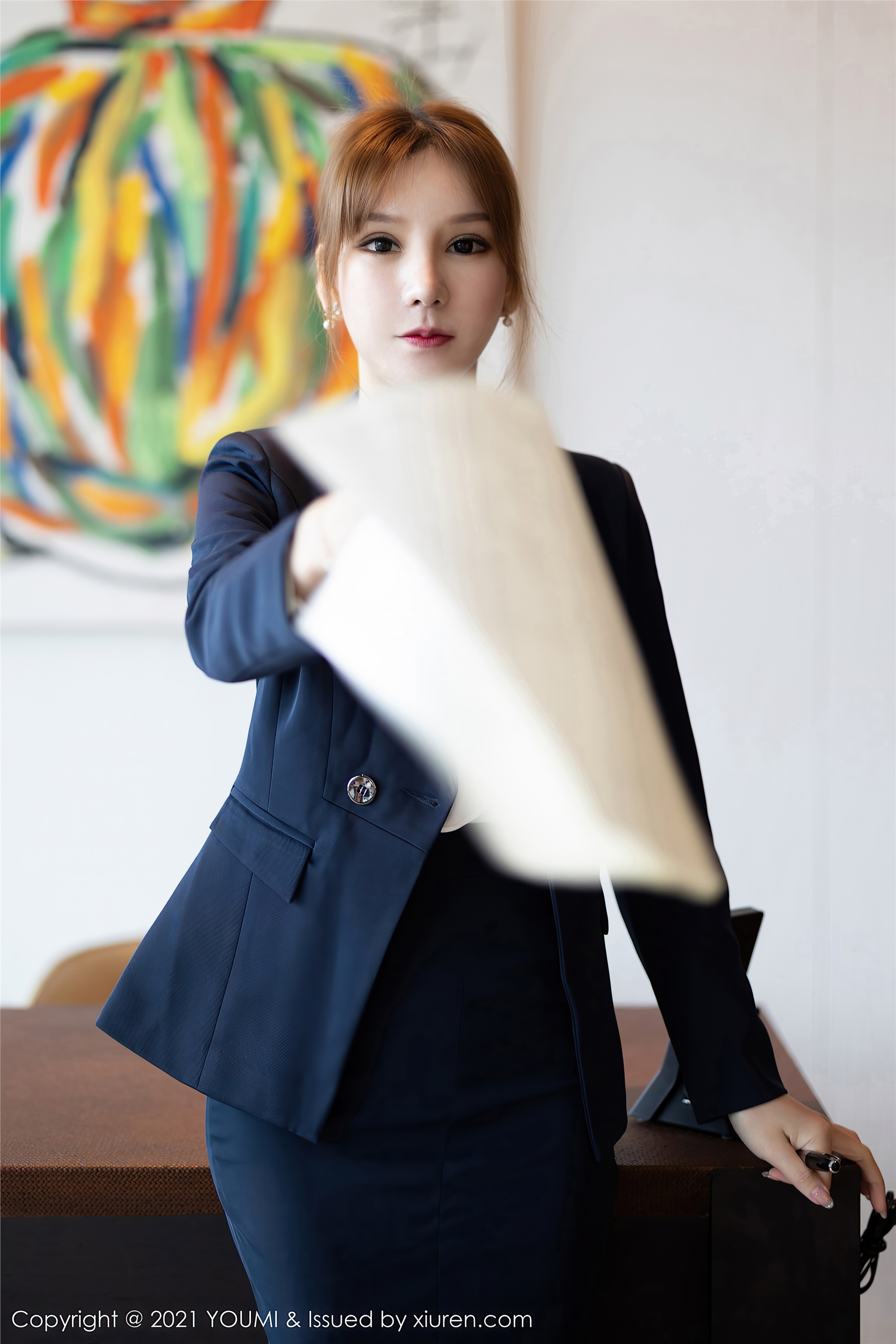 YOUMI尤蜜荟  2021.02.26 VOL.606 周于希Sandy 职场女领OL